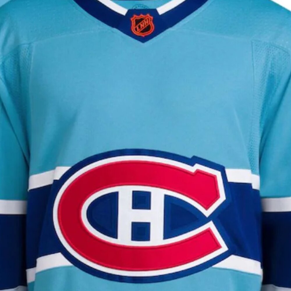Montreal Canadiens 2022/23 Reverse Retro Adidas Hockey Blue Jersey